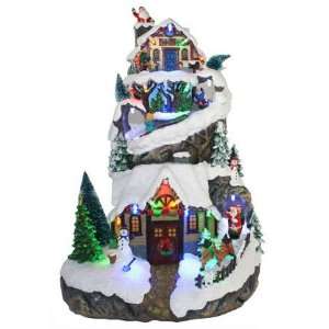 Animated Christmas Tree with Village Scene Case Pack 2