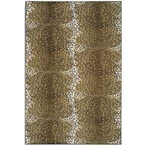   Leopard Brown/Ivory Rectangle 358 45056 4 x 6 Furniture & Decor