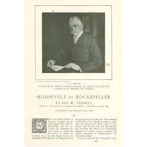  1907 Roosevelt Vs Rockefeller Standard Oil Company 