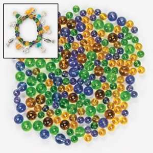  Mardi Gras Colored Bead Assortment   5mm 8mm   Beading 