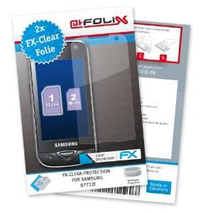  2 x atFoliX FX Clear Invisible screen protector for Samsung 