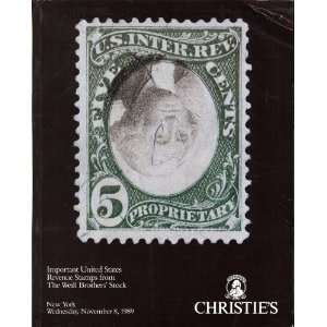   Brothers Stock (Stamp Auction Catalog) (Christies, New York Sale