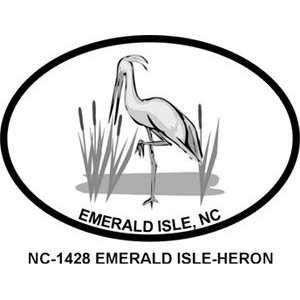  EMERALD ISLE HERON Personalized Sticker