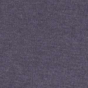  60 Wide Poly/Cotton Rib Knit Heathered Navy Fabric By 