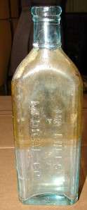 Vintage Blue Glass Medicine Bottle Dr Miles Medical Co.  