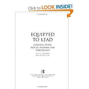  Equipped to Lead Managing People, Partners, Processes 