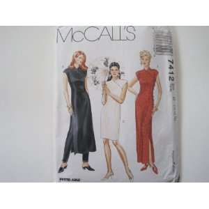   7412 Misses Dress in Three Lengths and Pants McCall Pattern Books