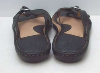 size 9 US, 40.5 EUR   BORN leather comfy thong slide sandal strappy 