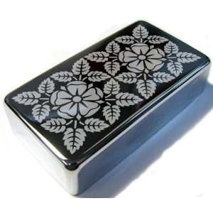    Floral Chrome Engraved Humbucker Cover Musical Instruments