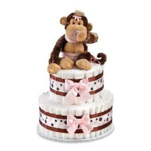  Peachtree Cheeky Monkey Diaper Cake CMP2T Baby