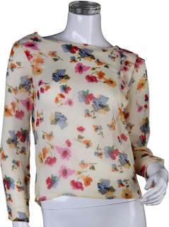 CREW NECK FLORAL PRINT SHIRT WITH SHOULDER FRILL 2273  