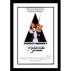  A Clockwork Orange Framed and Double Matted 20x26 Movie Poster 