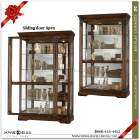 Howard Miller Large size 50 wide Cherry Curio Display Cabinet 
