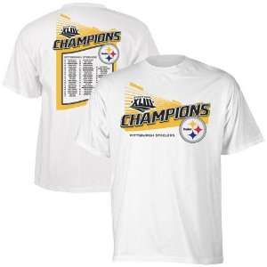   Steelers Super Bowl XLIII Champions Roster T Shirt