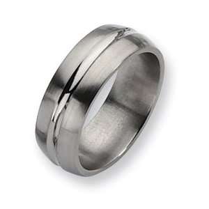  Titanium 8mm and Polished Band TB51 9 Jewelry