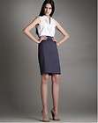 New AKRIS Punto Blue Cotton Skirt sz12  2011 Collection