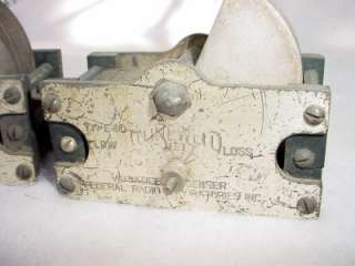 Federal Variable Air Capacitors Antique Radio Brass  