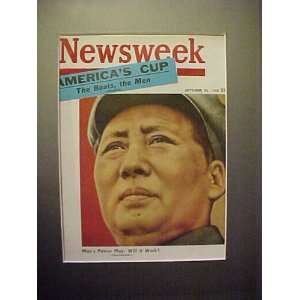 Mao Tse tung September 22, 1958 Newsweek Magazine Professionally 