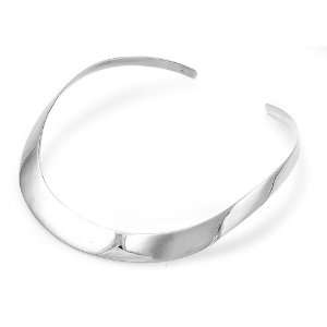   High Clean Polish C Curve Collar Choker Neckwire Necklace Jewelry