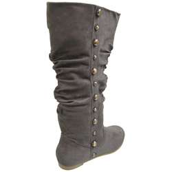 Misbehave by Adi Womens Studded Trim Slouchy Boots  