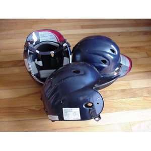  Wilson Deluxe Youth Baseball Helmet one size fits all NAVY 