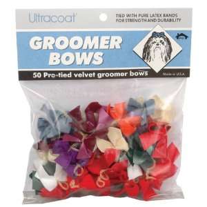  Velvet Style Grooming Bows   50 count