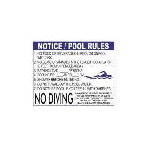  Florida Pool Rules Sign 3016Ws3024E Patio, Lawn & Garden