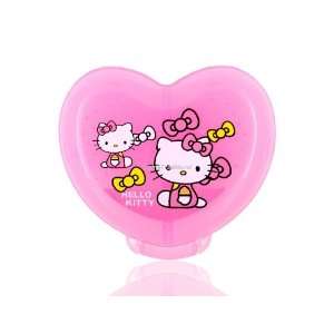   Cute Heart Shaped Kitty Convenient Pill Case Box Pink 