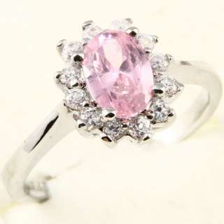 8mm OVAL CUT PINK SAPPHIRE *85* COCKTAIL RING  