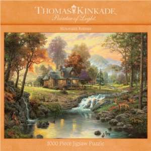 1000 Piece Thomas Kinkade Mountain Retreat  Toys & Games  