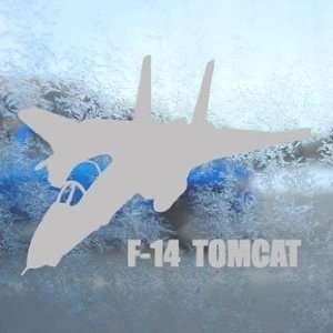  F 14 Tomcat Facing Left NAVY Gray Decal Window Gray Sticker 