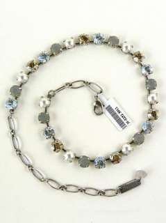 Mariana Handmade Swarovski Crystal 3252 Necklace White Pearl Topaz 