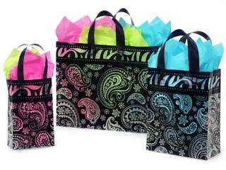 PAISLEY FLOURISH Frosted Gift bags (ASSORTMENT) 125 CT  
