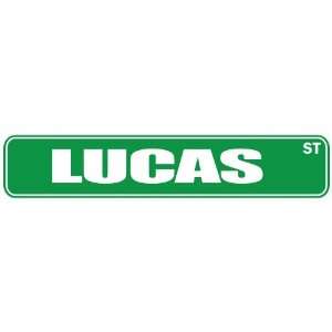   LUCAS ST  STREET SIGN
