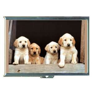 GOLDEN RETRIEVER PUPPIES 4 ID Holder Cigarette Case or Wallet Made in 