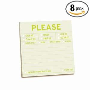  Knock Knock Sticky Notes Please, 8 Count Health 