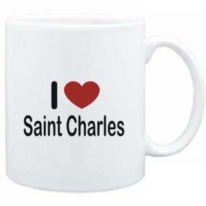  Mug White I LOVE Saint Charles  Usa Cities Sports 