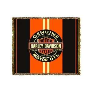  Harley Davidson Motorcycles Genuine Throw Blanket
