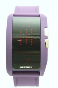   Men Digital Purple Rubber Band Date Watch 35mm x 54mm DZ7167  