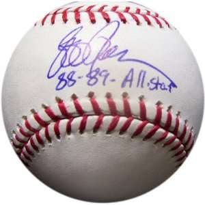 Jeff Russell Autographed Baseball with 88 89 All Star Inscription 