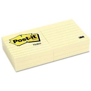  Post it  Original Notes, 3 x 3, Canary Yellow, Six 100 