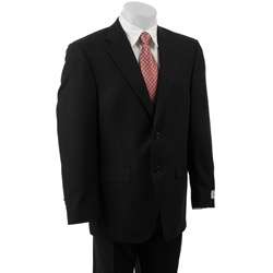 Pierre Cardin Mens Black Wool Blend 2 button Suit  