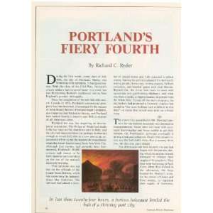  1983 Great Portland Maine Fire of 1866 illustrated 