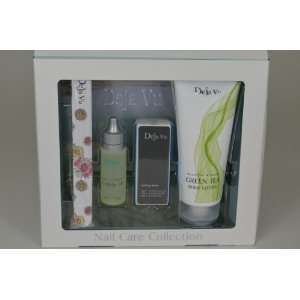   Kit Body Lotion (Green Tea),Cuticle Oil,Buffing Block, and Nail File