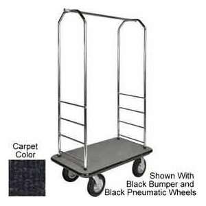  Easy Mover Bellman Cart Chrome, Black Carpet, Gray Bumper 