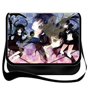  Shoulder Bag with Japanese Anime Black Rock Removable 