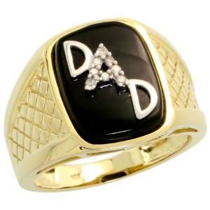  Design in. DAD in. Ring, w/ 0.06 Carat Brilliant Cut Diamonds 