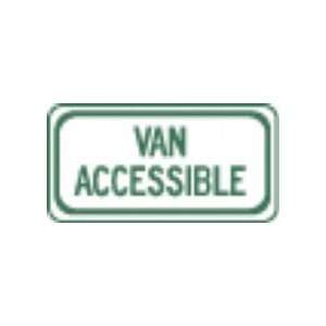    Metal traffic Sign 12x6 Van Accessible Patio, Lawn & Garden