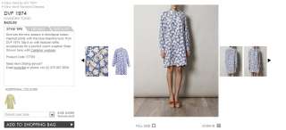2012 $426 Diane von Furstenberg dvf 1974 Kaandra Silk Floral Tunic 