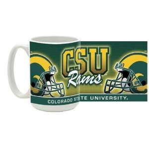  Colorado State University 15 oz Ceramic Coffee Mug   Rams Football 